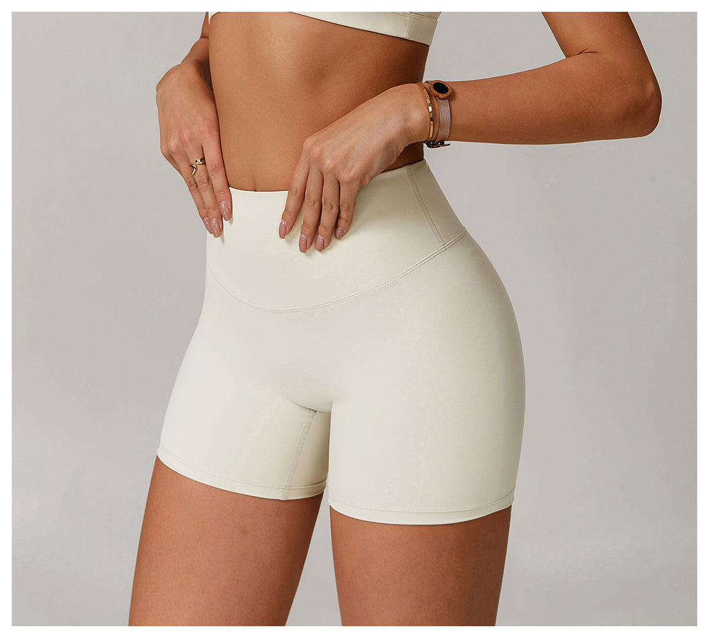 High-Waist Sculpting Yoga Shorts-0