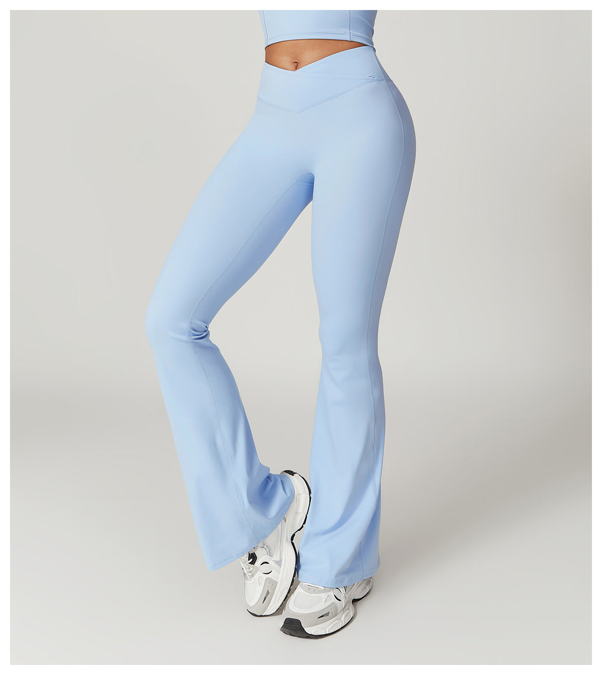 Eco-Chic Crossover Flared Pants-5