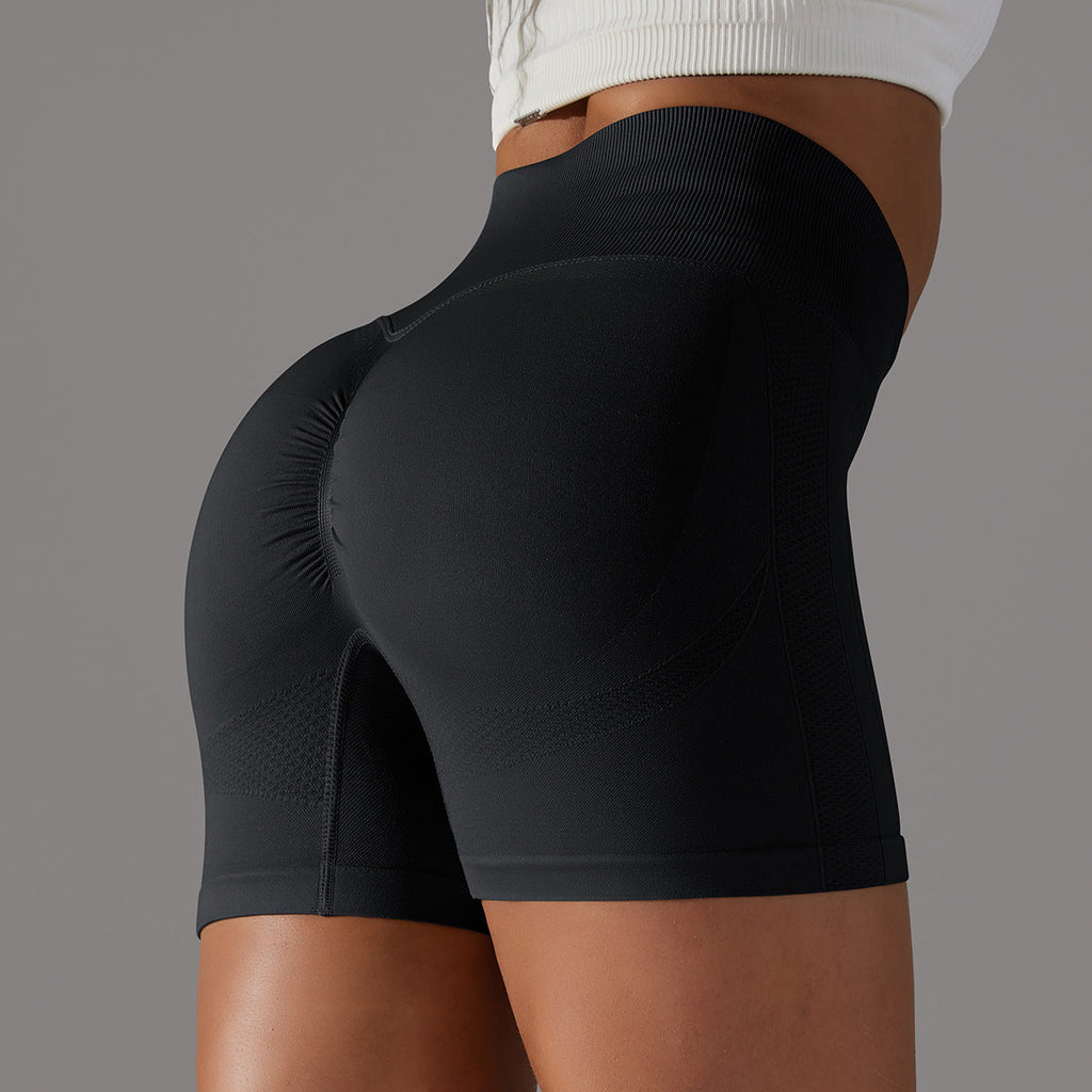 High Waist Scrunch Bum Shorts-4