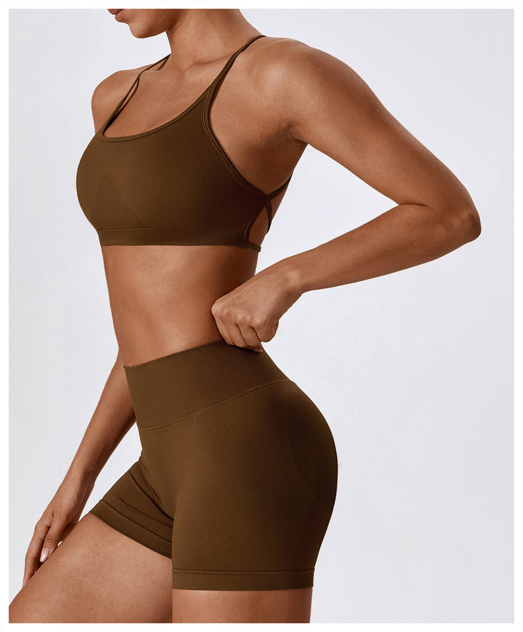 Crossback Strappy Sports Bra-1