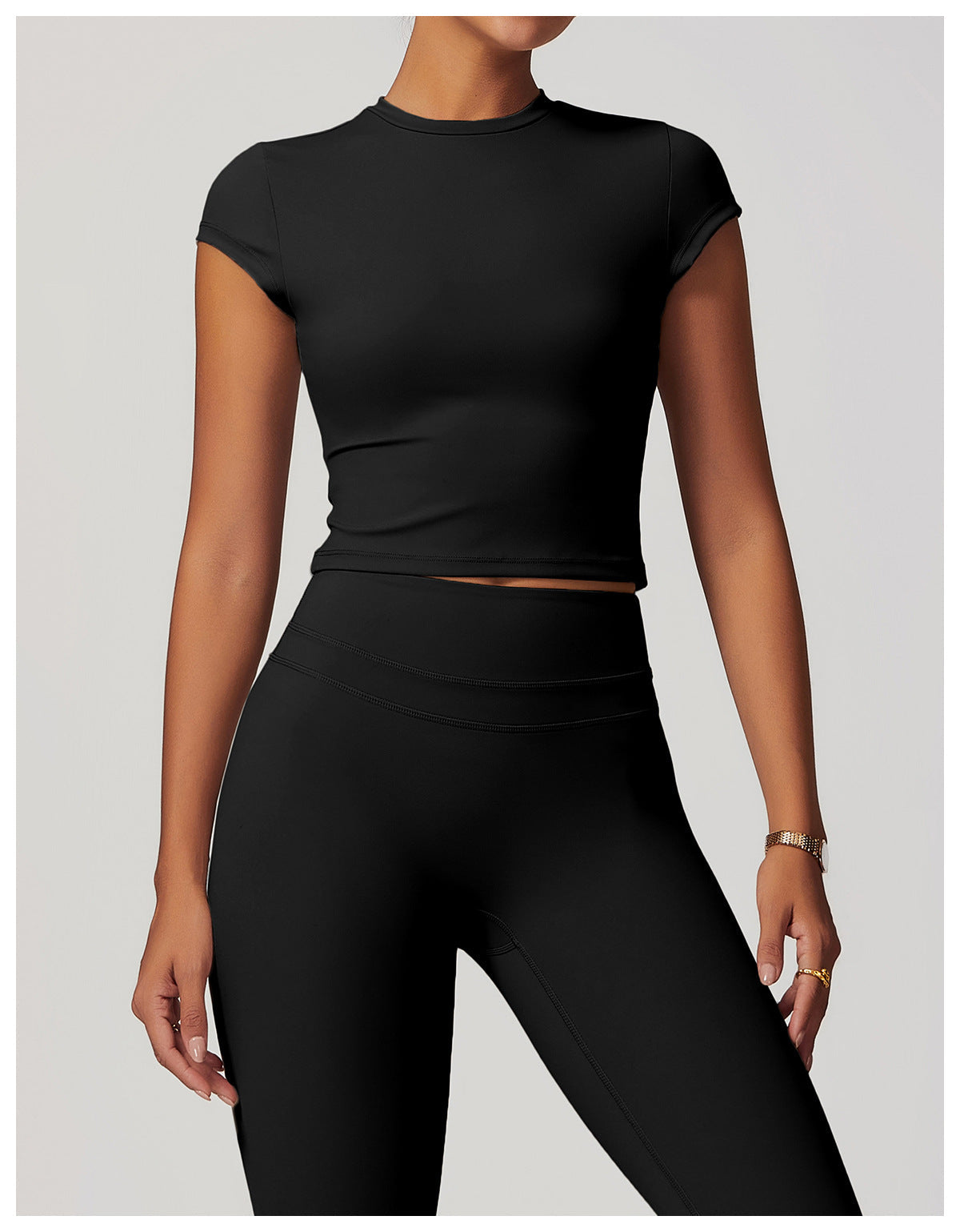 Cut-Out Back Yoga Tee-5