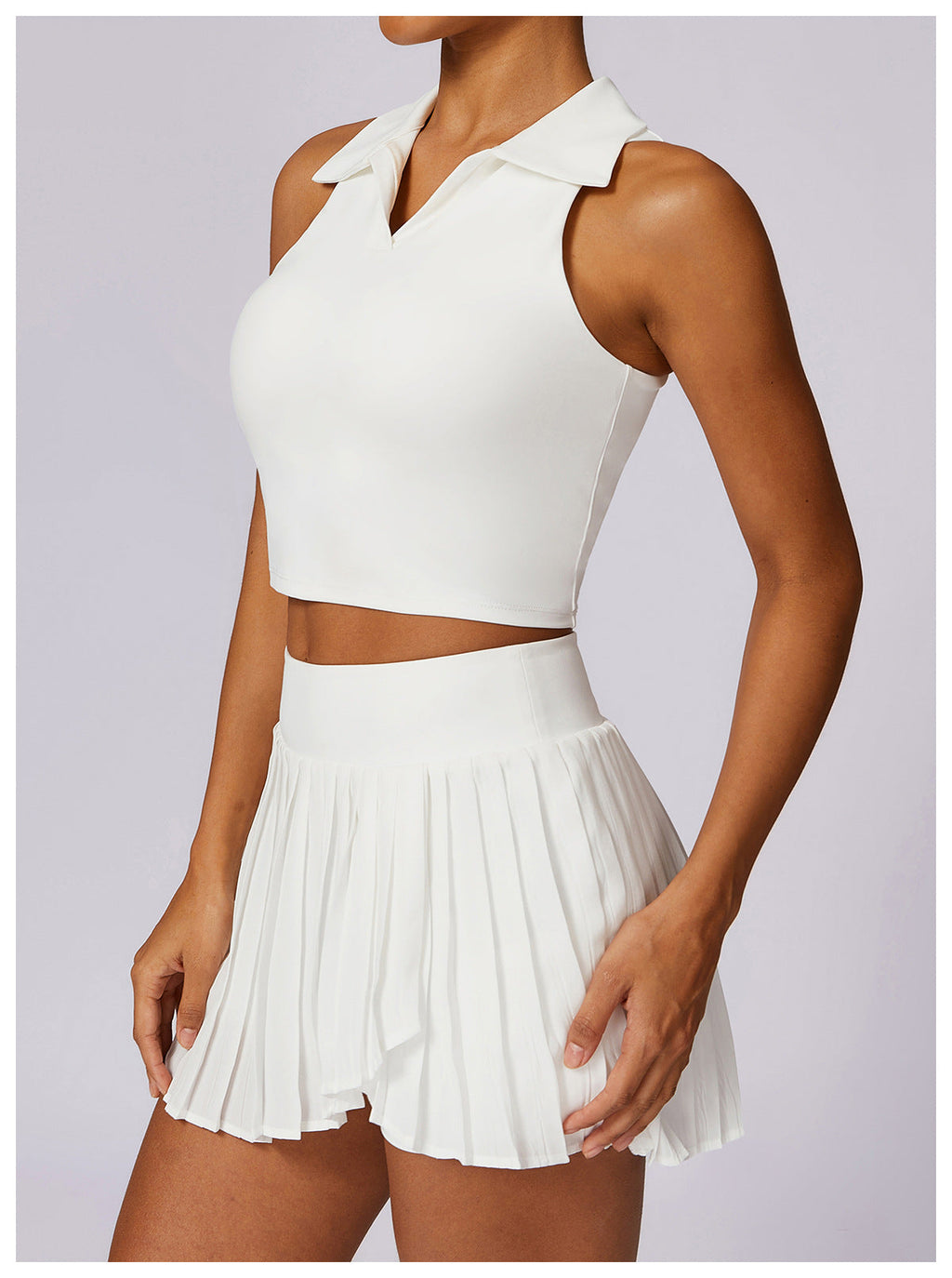 Sleeveless Cropped Polo-4