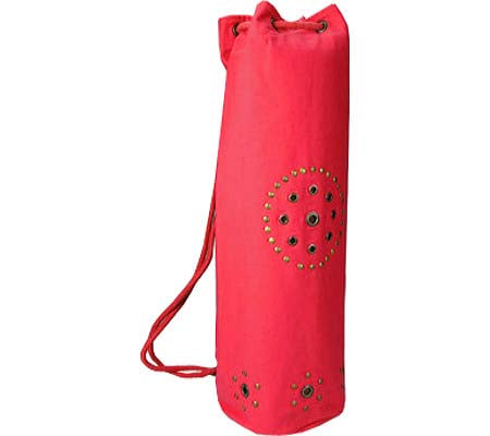 Chakra Rivet Yoga Mat Bag in Red