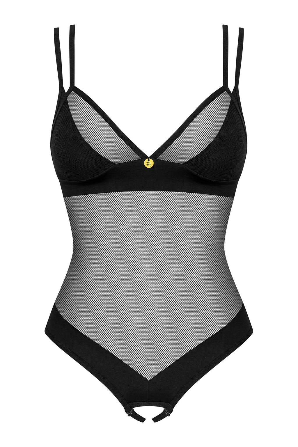 Crotchless Mesh Black Teddy: Ultimate Allure