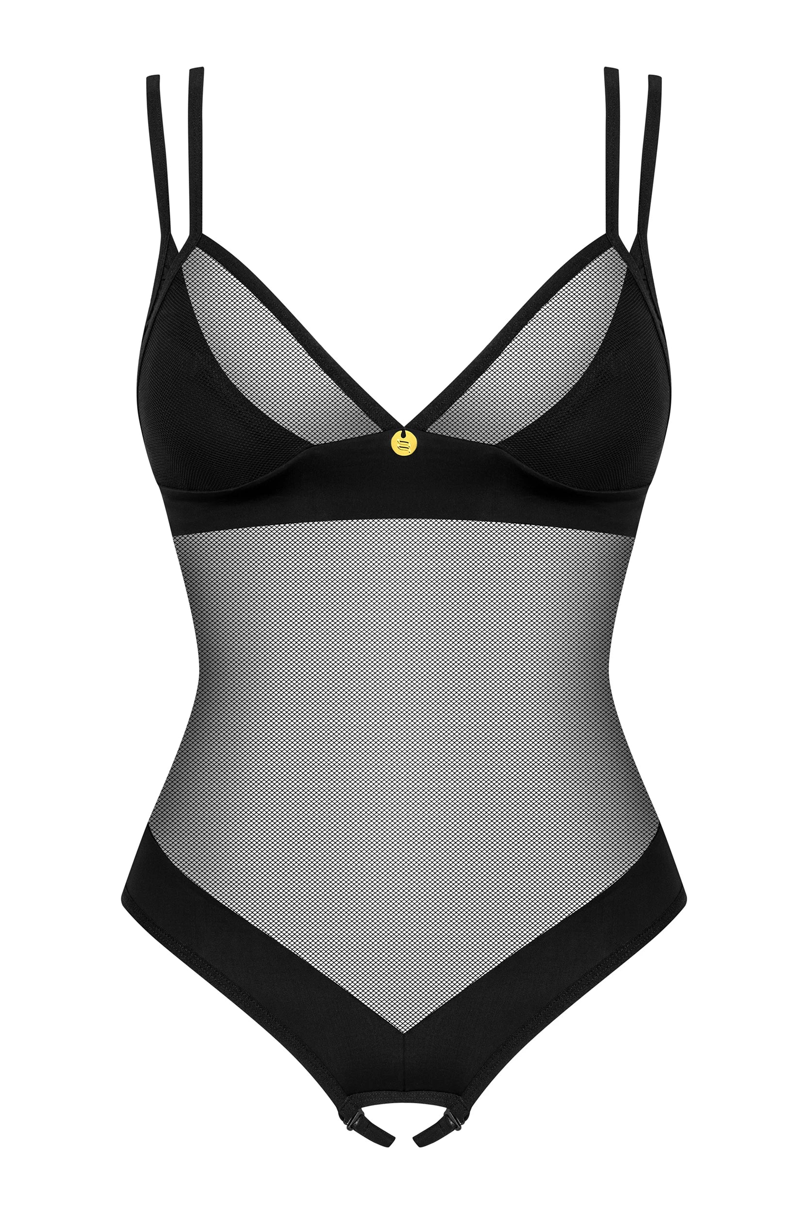 Crotchless Mesh Black Teddy: Ultimate Allure