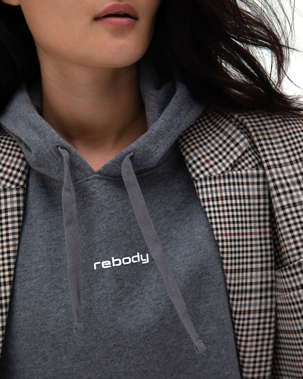 Logo Fleece Crop Hoodie
