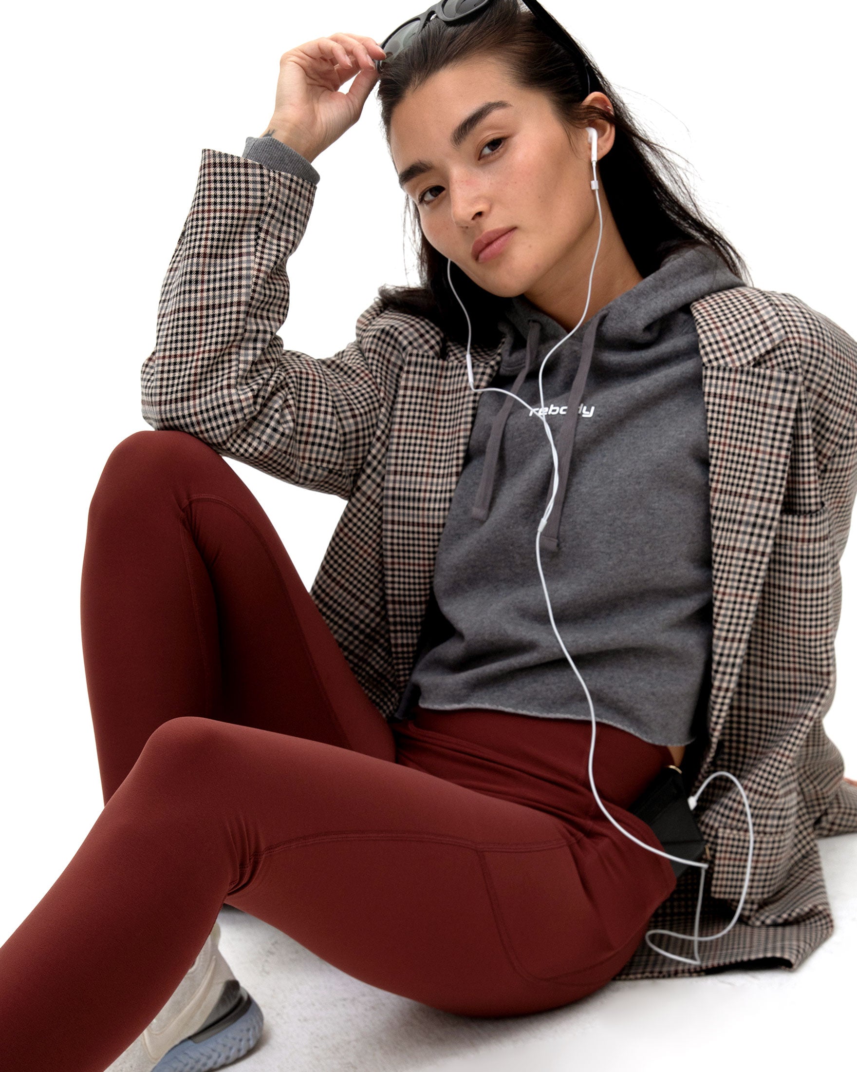 Logo Fleece Crop Hoodie