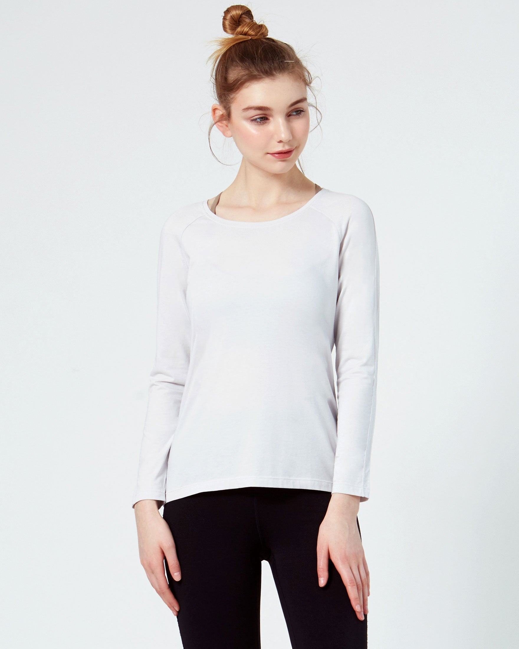 Essentials Scooped Long Sleeve Top
