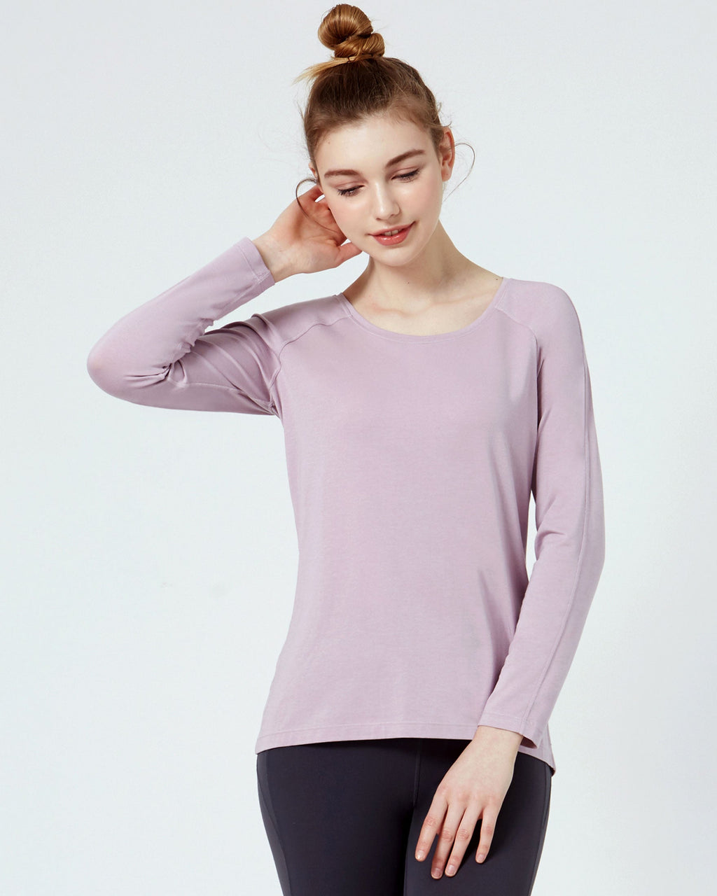 Essentials Scooped Long Sleeve Top