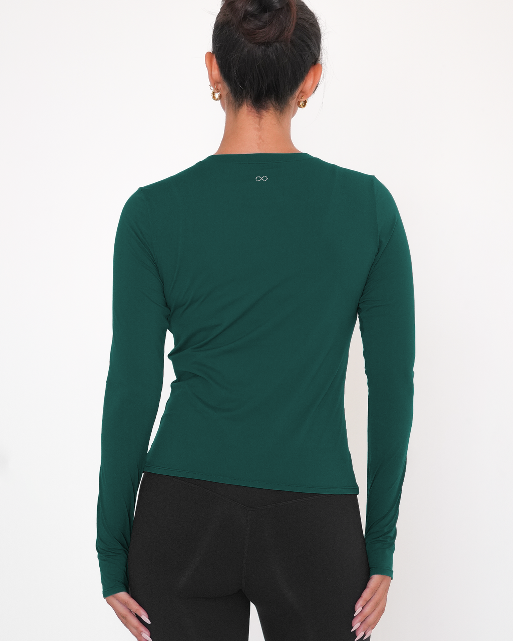 Raya Mid Length Compression Nylon Long Sleeve Top