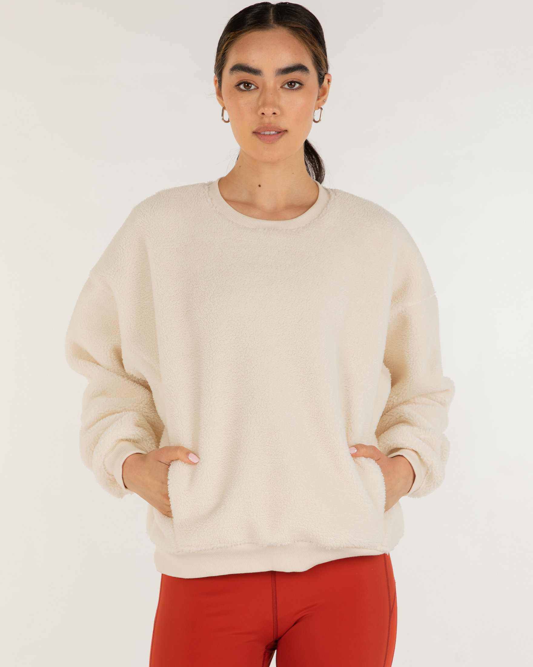 Teddy Sherpa Micro-Fleece Lined Sweatshirt