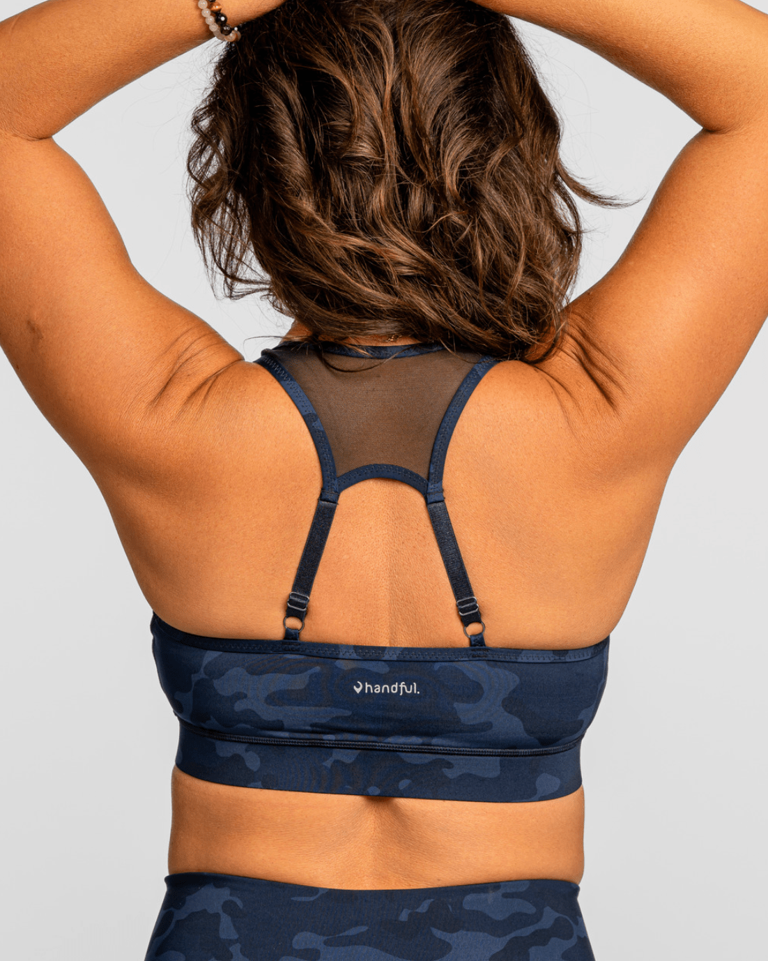 Closer Bra in Looker Navy Camo — side view