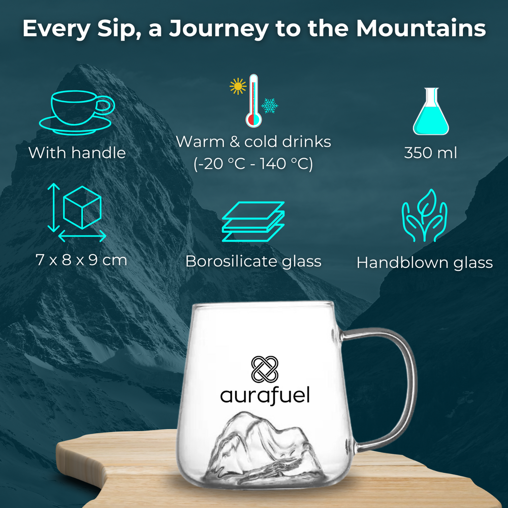 Mountain Drinking Glass