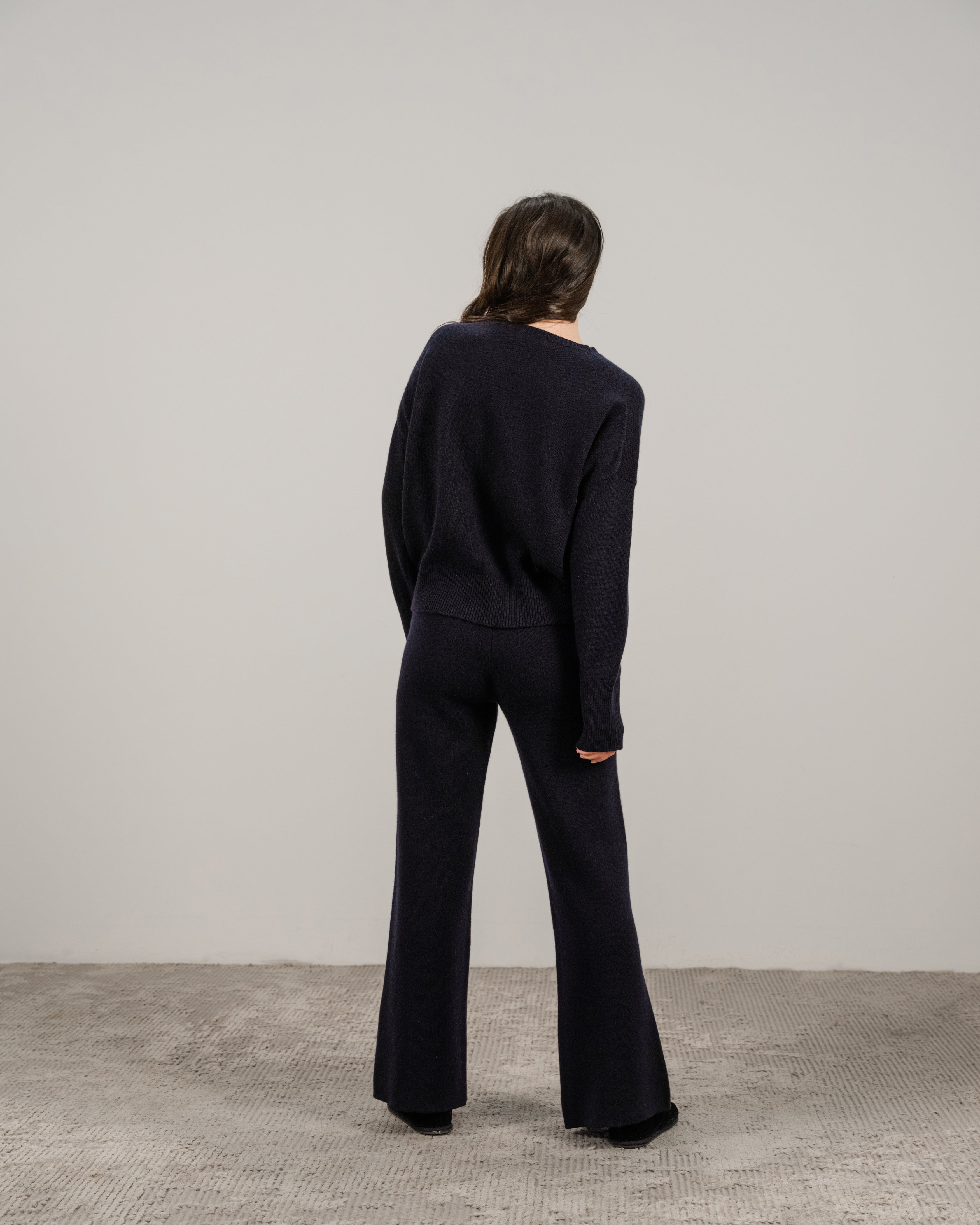 Cashmere Mix Relaxed Crewneck Sweater