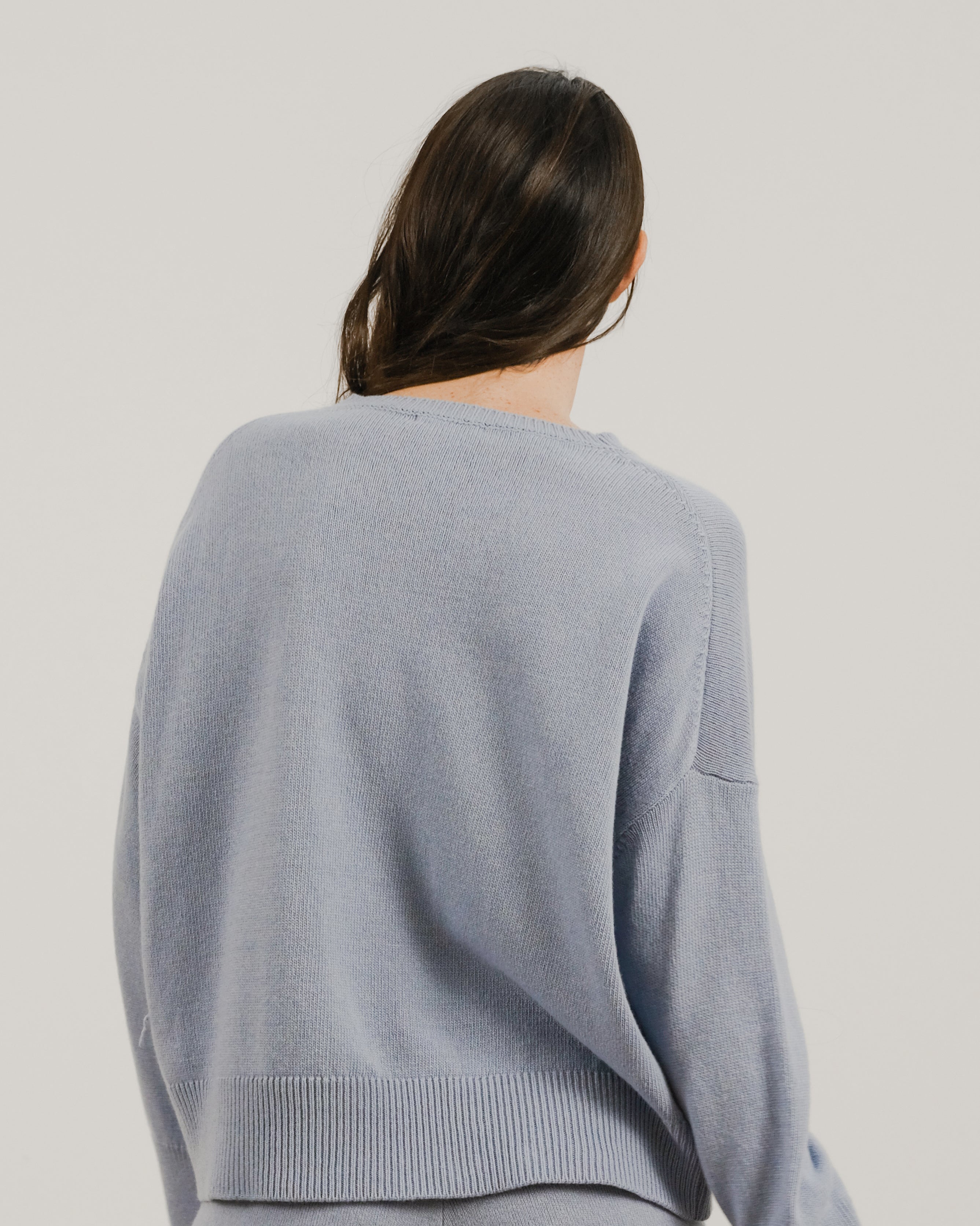 Cashmere Mix Relaxed Crewneck Sweater
