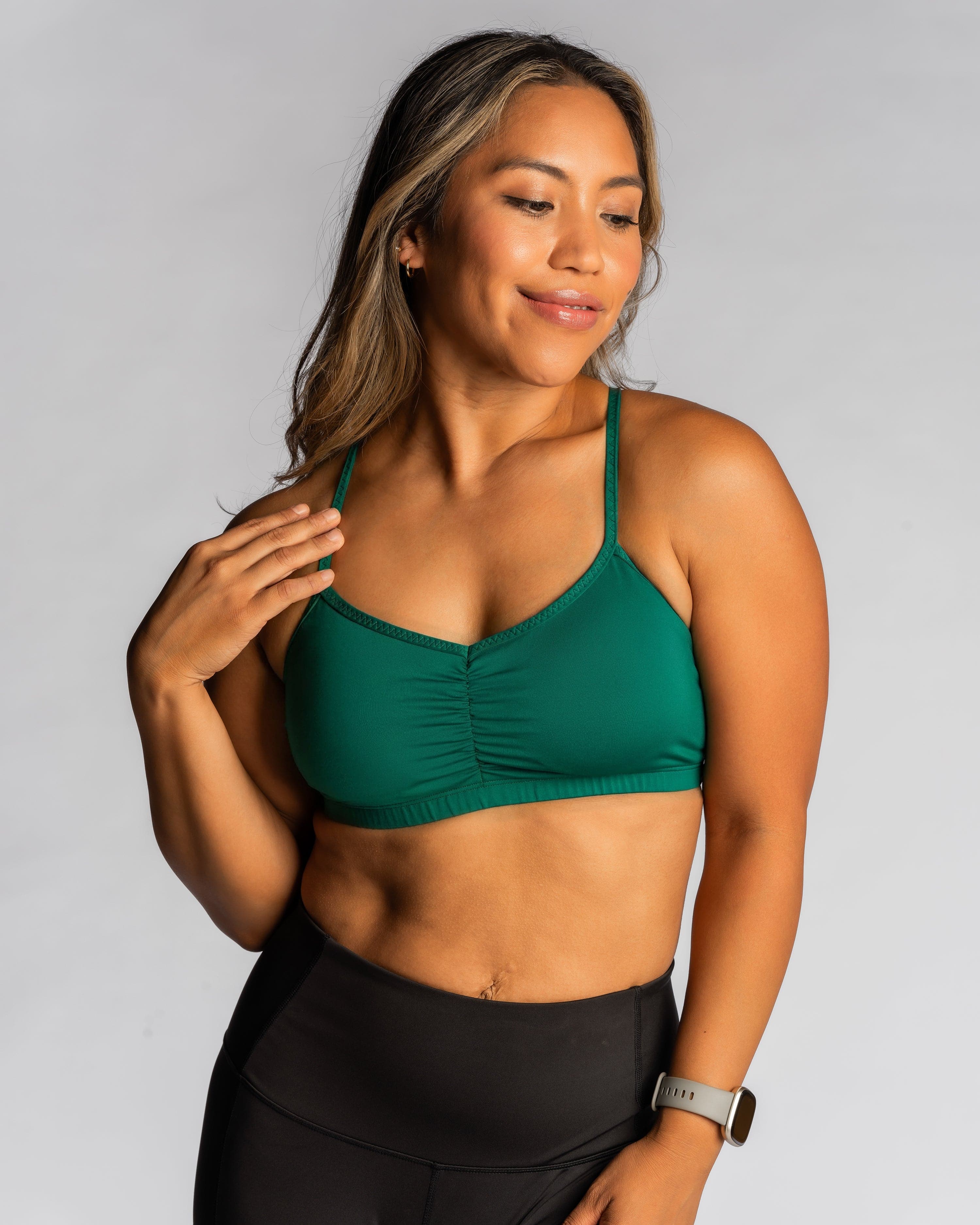 Adjustable Bra Emerald Green