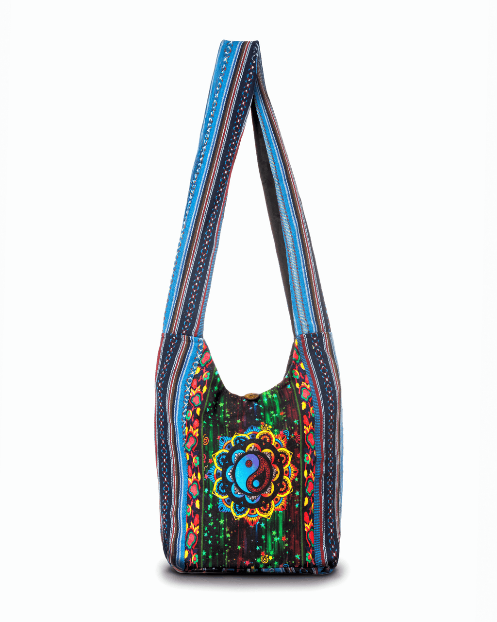 Yin Yang Print Hobo Bag