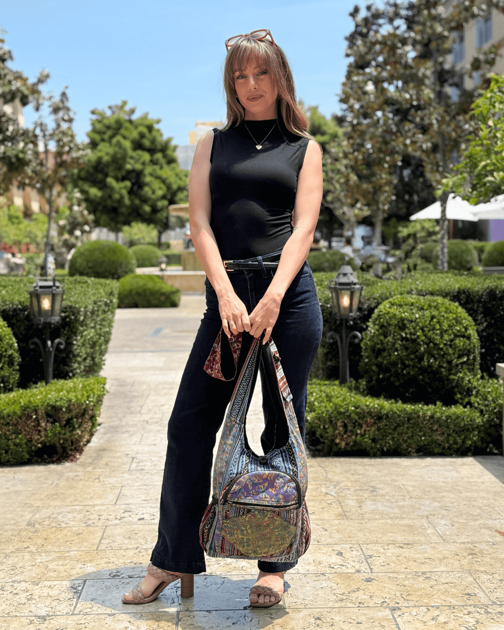 Butterfly Design Hobo Bag