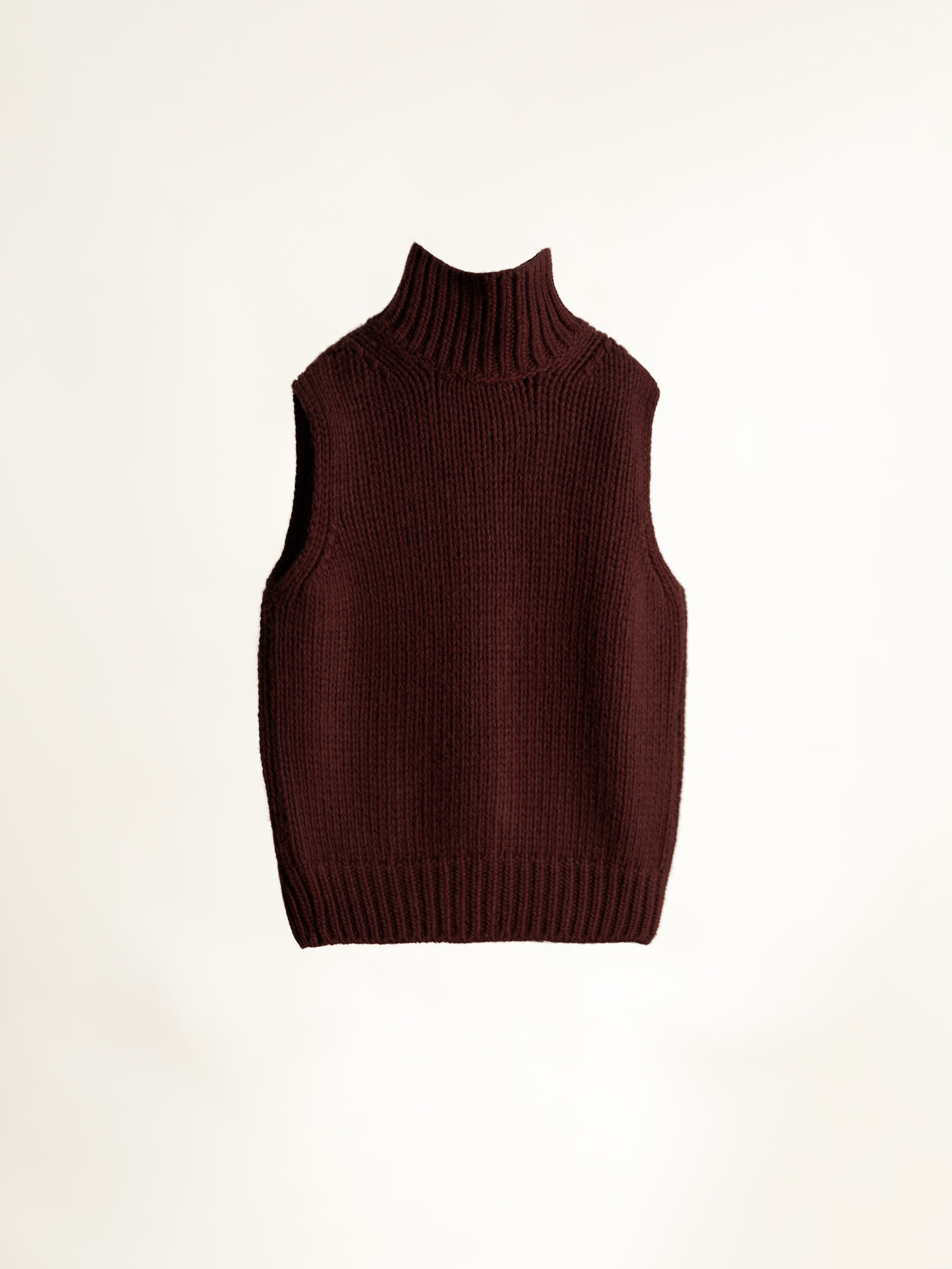 Cashmere-Mix Sleeveless Knit Top