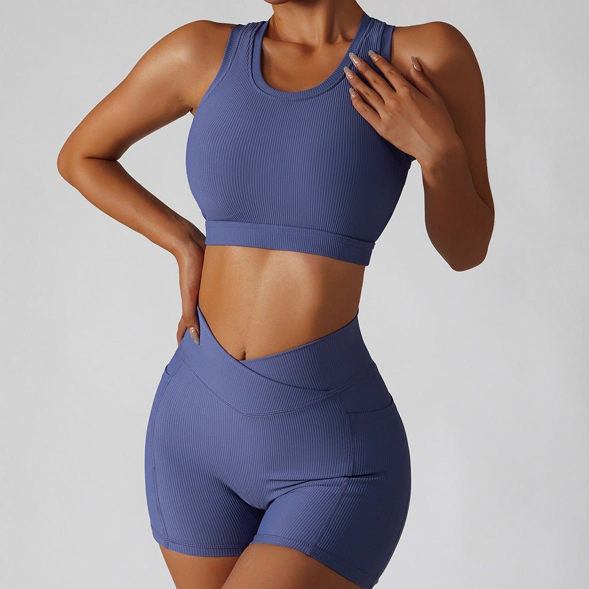 Scoop-Neck Activewear Crop Top
