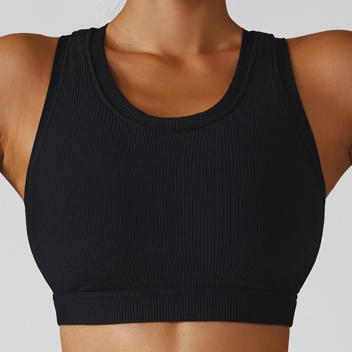 Scoop-Neck Activewear Crop Top