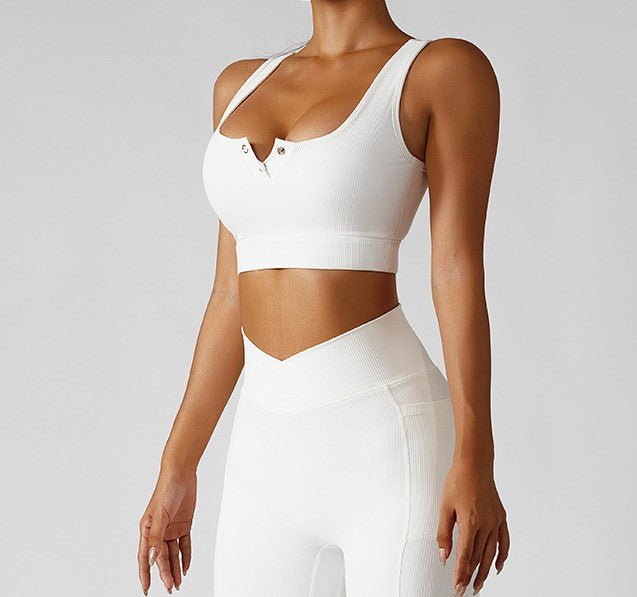 Snap-Closure Body Sports Bra