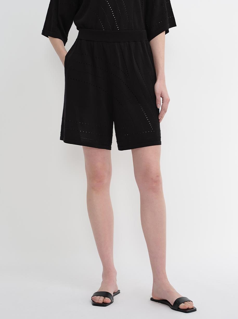 Customized Acetate Cotton Geometric Lines Knitted Suit