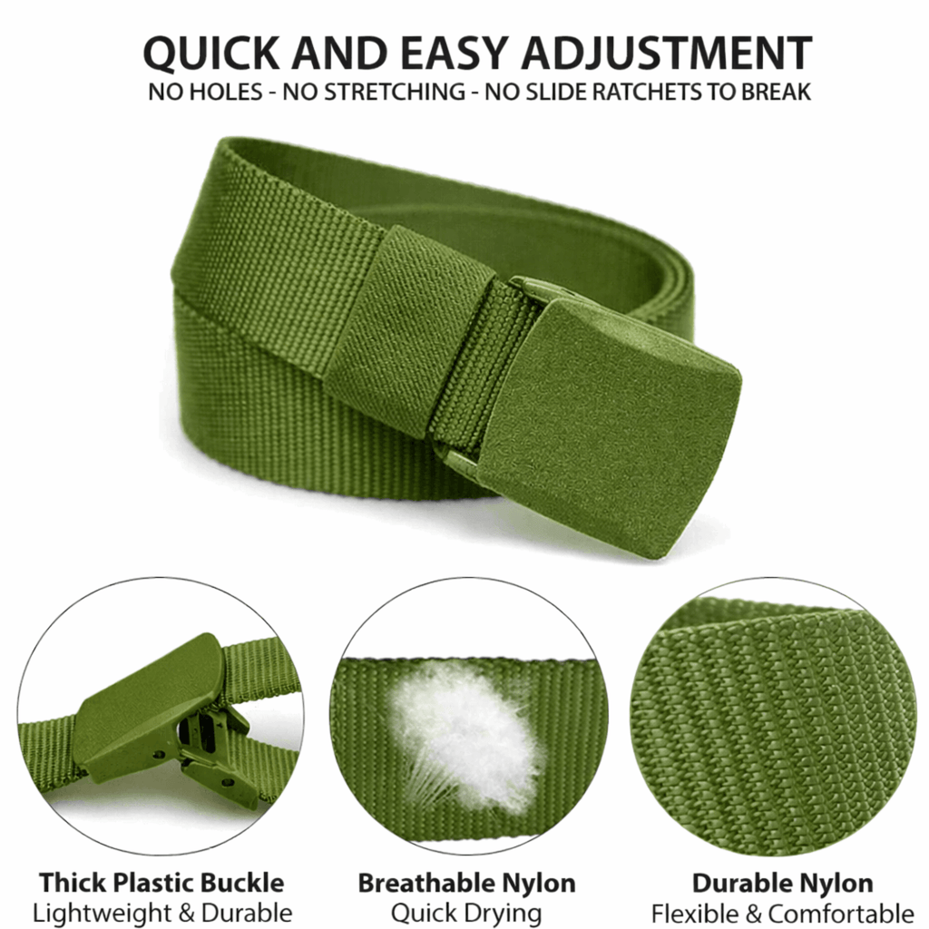 XGear Tactical Adjustable Nylon Belt with Plastic Buckle-3