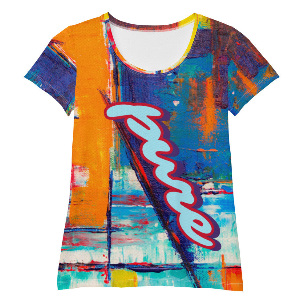 PURE LOVE Women's Athletic T-shirt by Gianneli-0