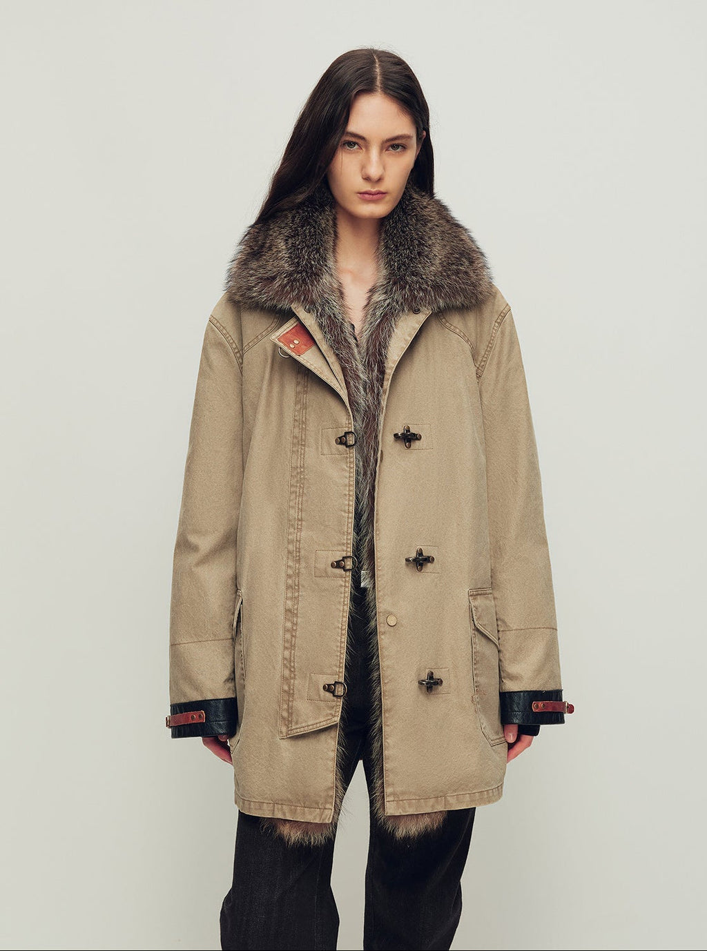 Firelady Women's Parka with Real American Raccoon Fur Collar – Premium 90% White Goose Down Coat
