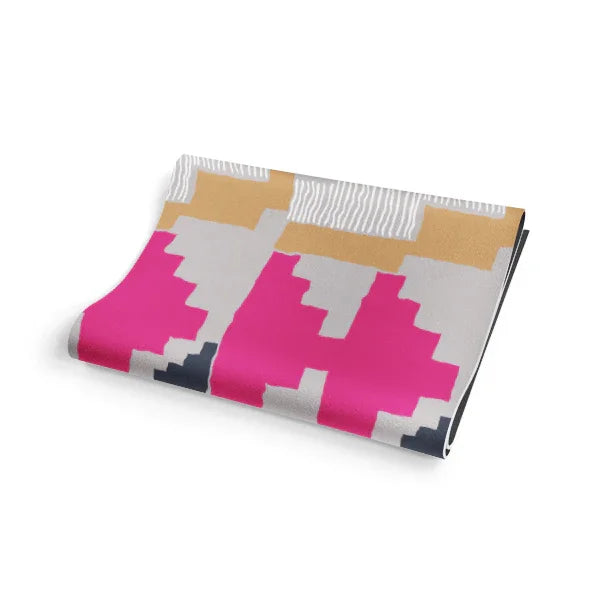 Yoga Mat | 6mm Thick | Pink| Non-slip | Eco Friendly | Leah Duncan Geo