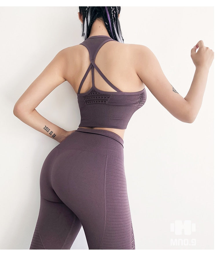 Women Gym Clothes Sportswear Female Workout Set Active Wear Ropa