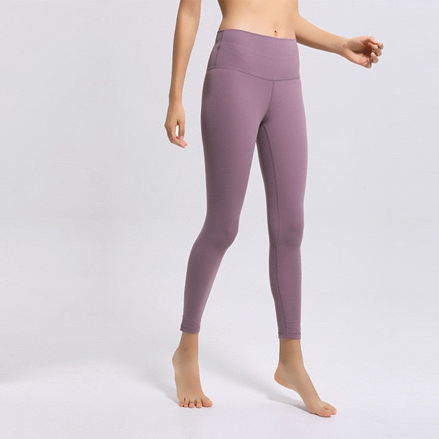 Classical 2.0Versions Soft Naked-Feel Athletic Fitness Leggings Women Stretchy High Waist Gym Sport Tights Yoga Pants lulu
