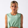 Sportswear Yoga Set Women GYM Clothing Solid Loose Tank Drawstring Crop Top Leggings Set Workout Running Fitness Tracksuit
