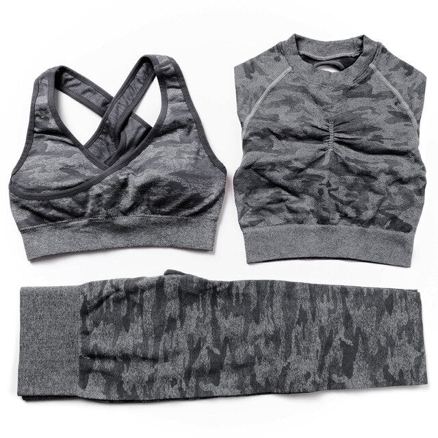 Seamless 3-Piece Yoga Set