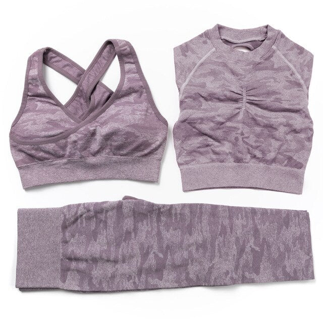Seamless 3-Piece Yoga Set