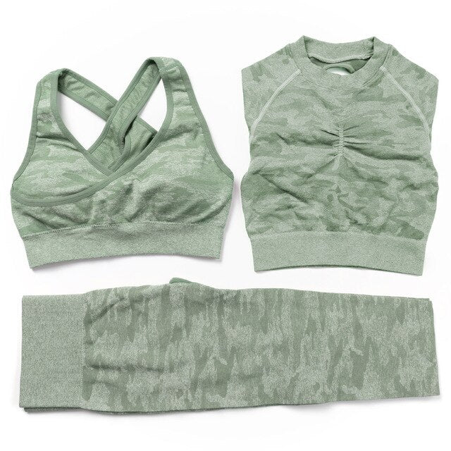 Seamless 3-Piece Yoga Set