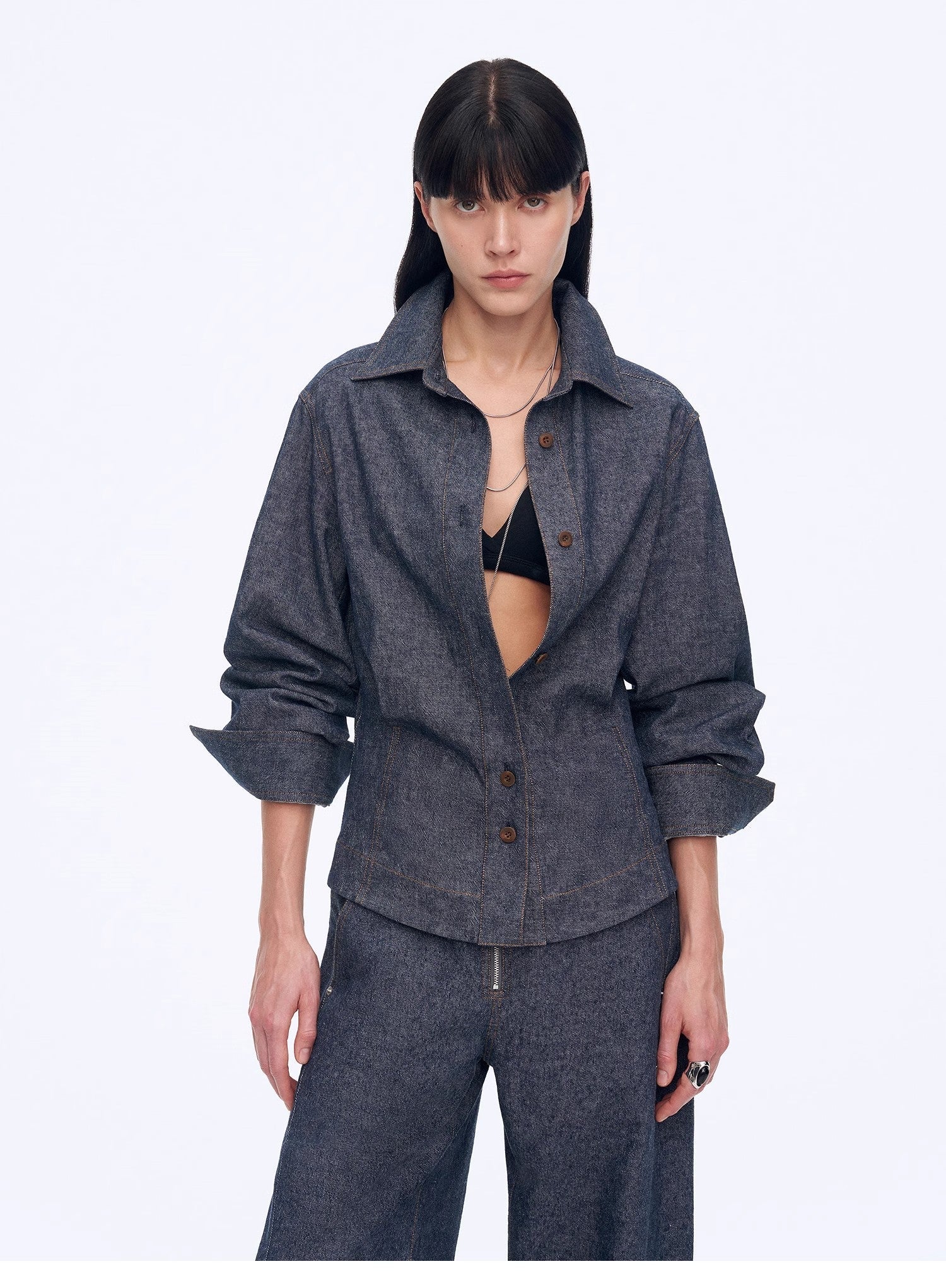 Refreshing Breathable Twill Linen Deconstructed Silhouette Old Money Style Waist Shirt Top