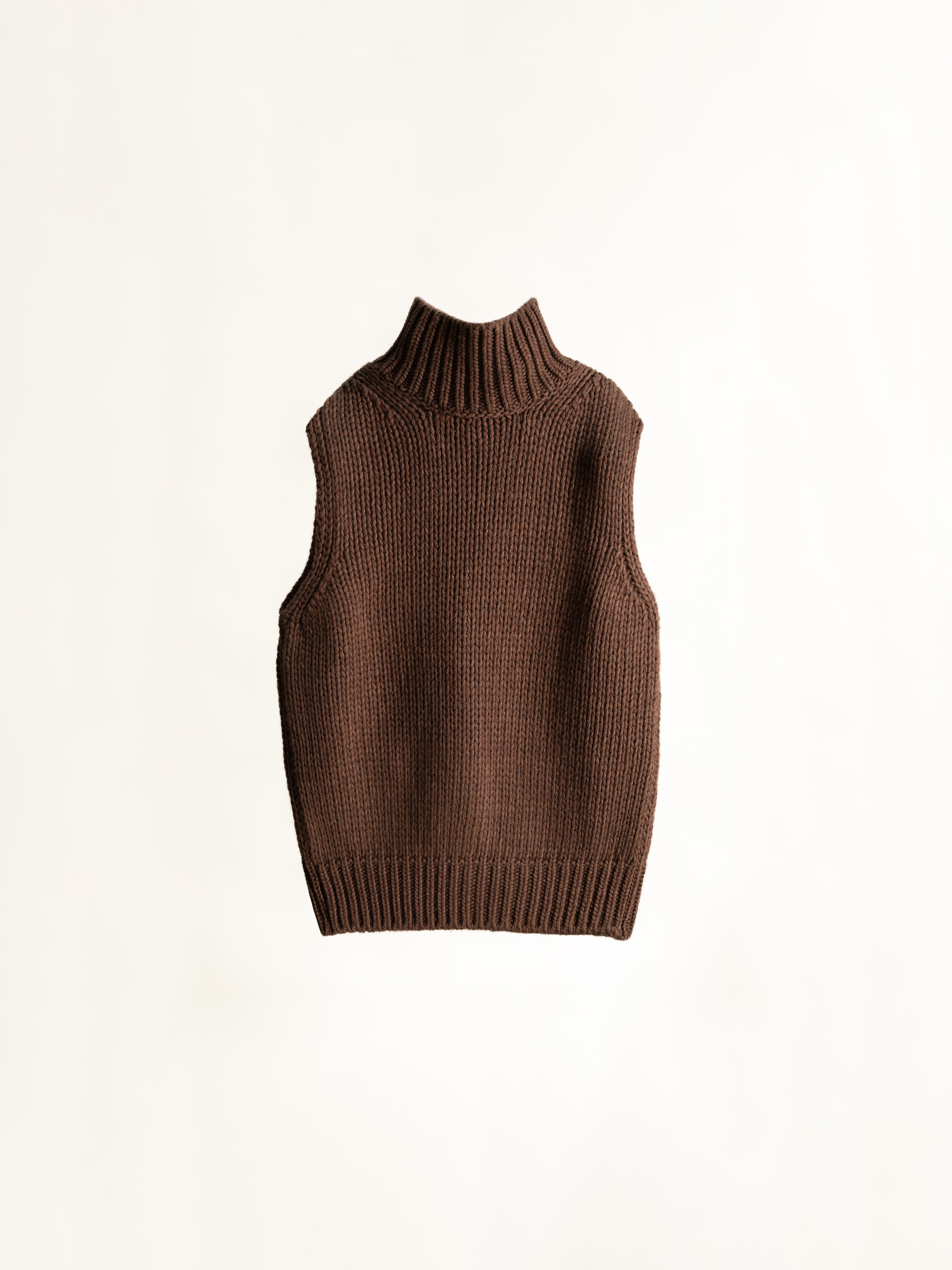Cashmere-Mix Sleeveless Knit Top